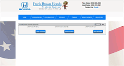 Desktop Screenshot of frankbrownhonda.com